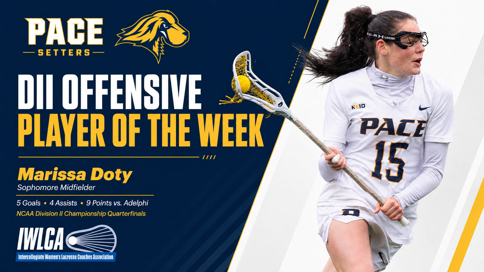 Marissa Doty 2026 IWLCA WLAX OPOTW Graphic