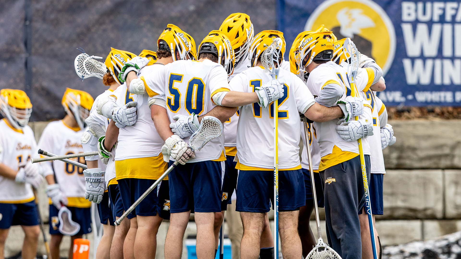 2026 Men's Lacrosse Team Huddle