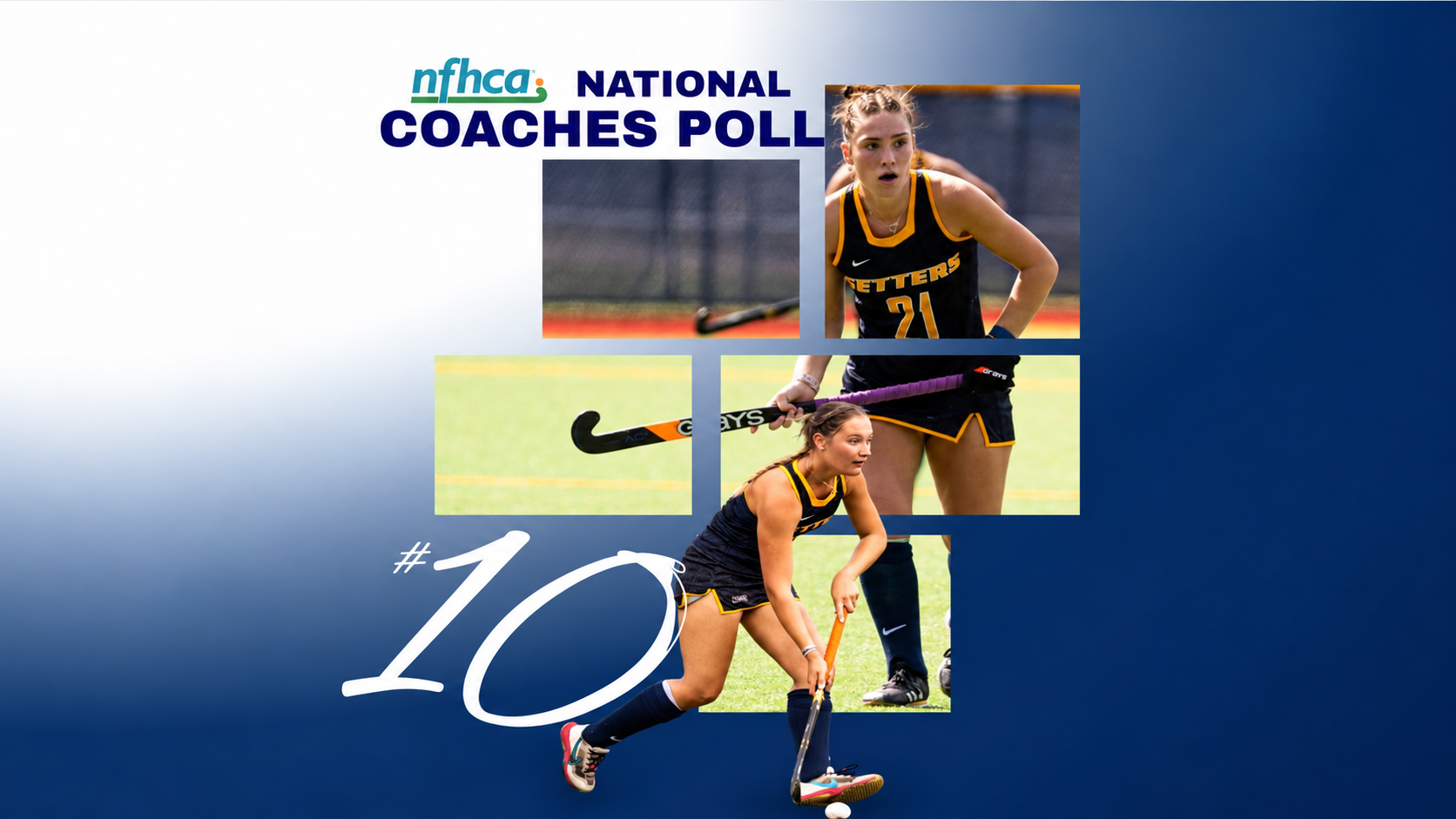 2026 NFHCA Field Hockey #10 National Rank Graphic