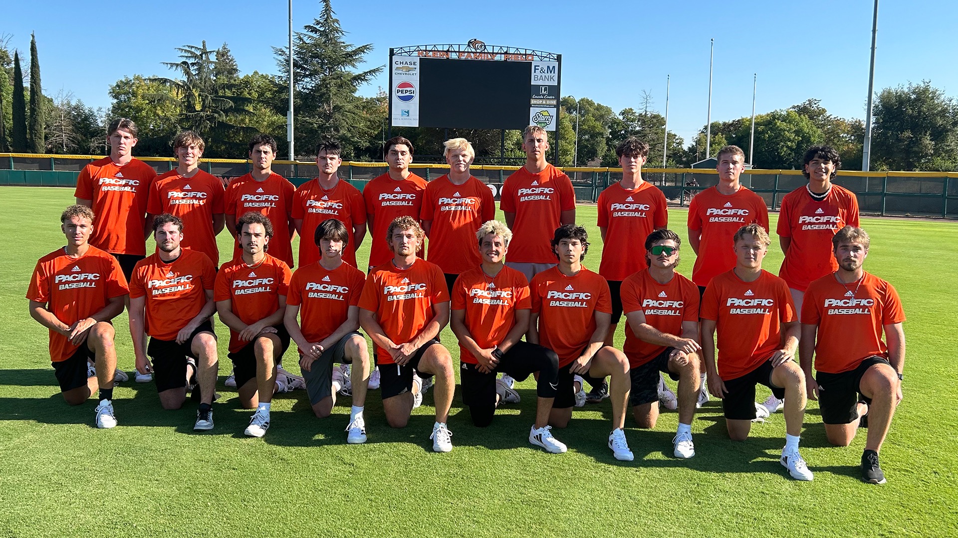 Baseball New Players Team Photo