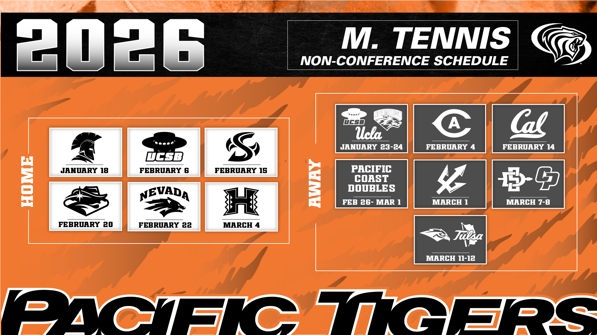 MTEN Non Conference Schedule 2025