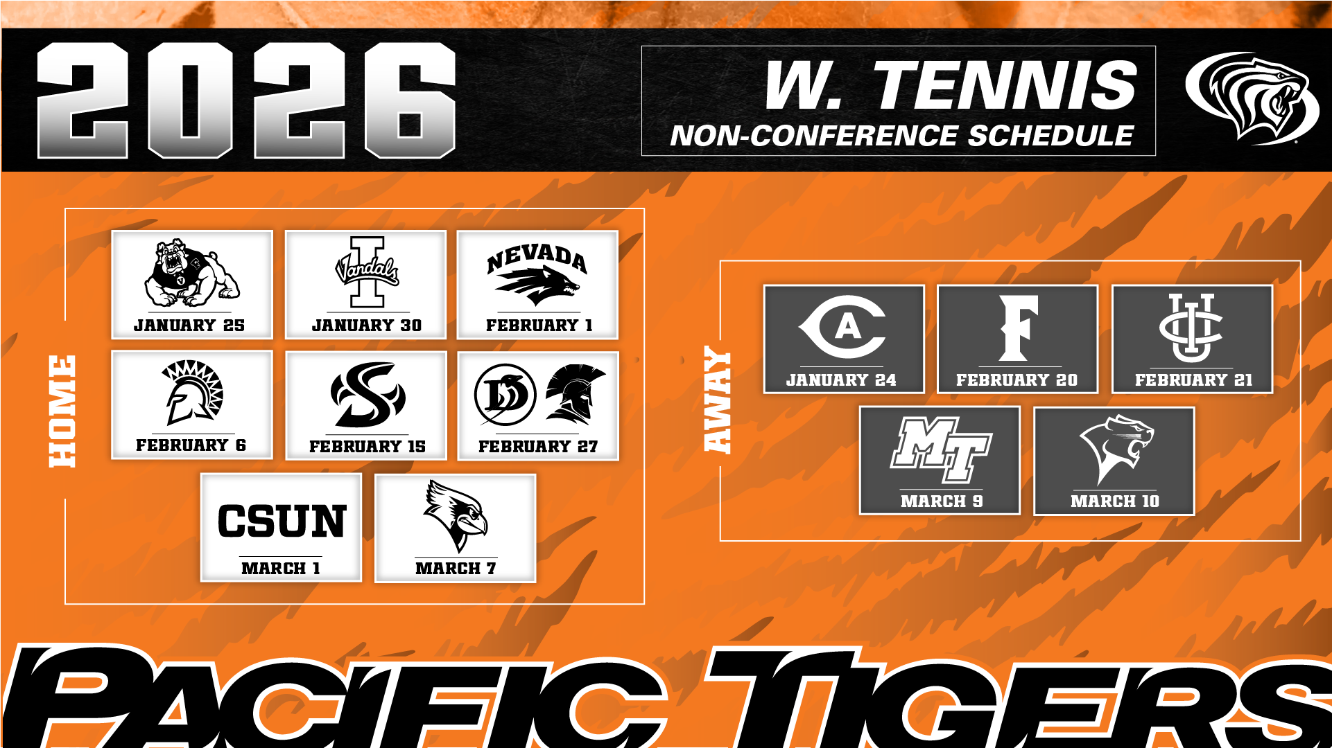 WTEN Schedule Release 2025