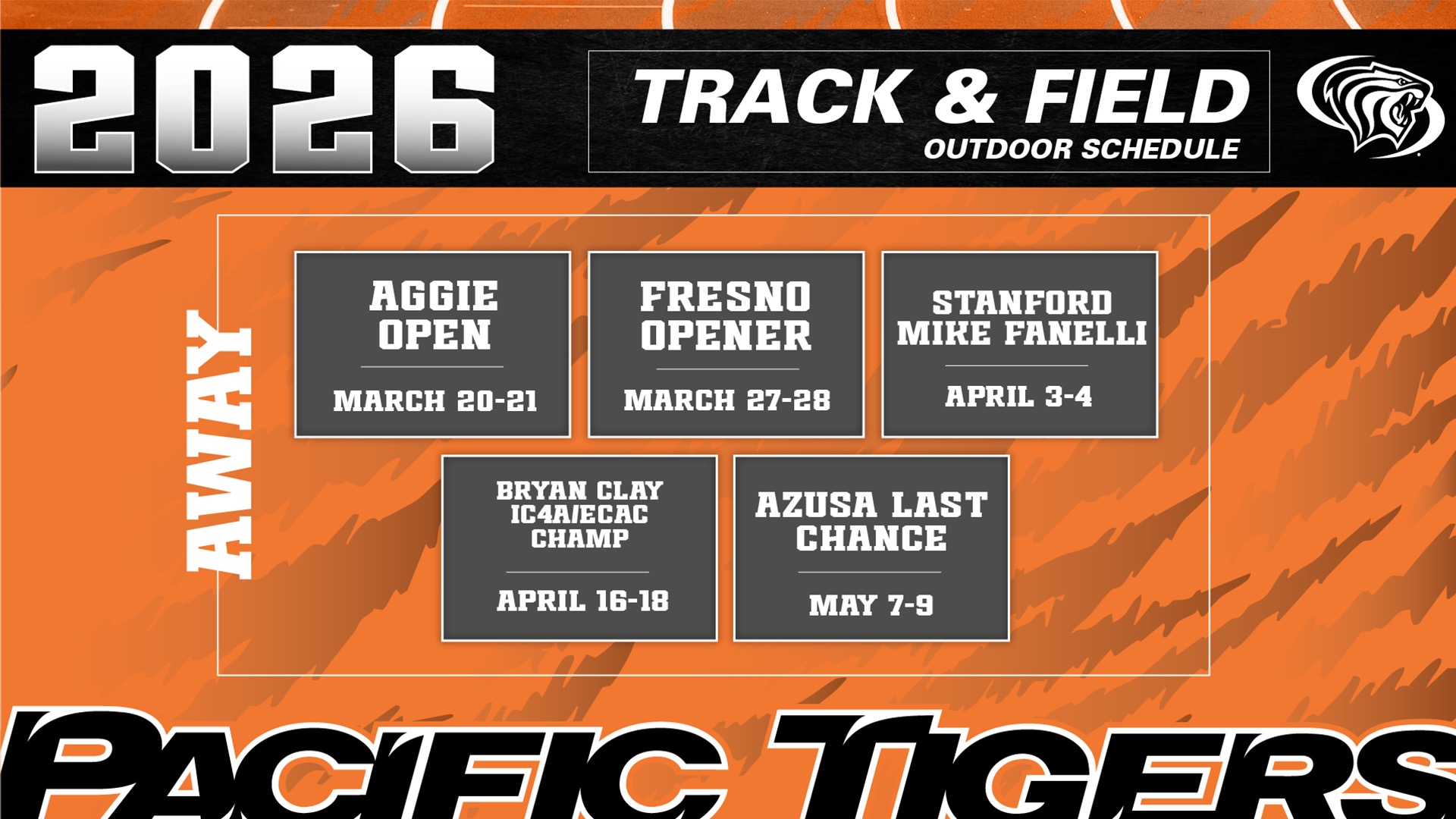 2026 Track & Field Outdoor Schedule