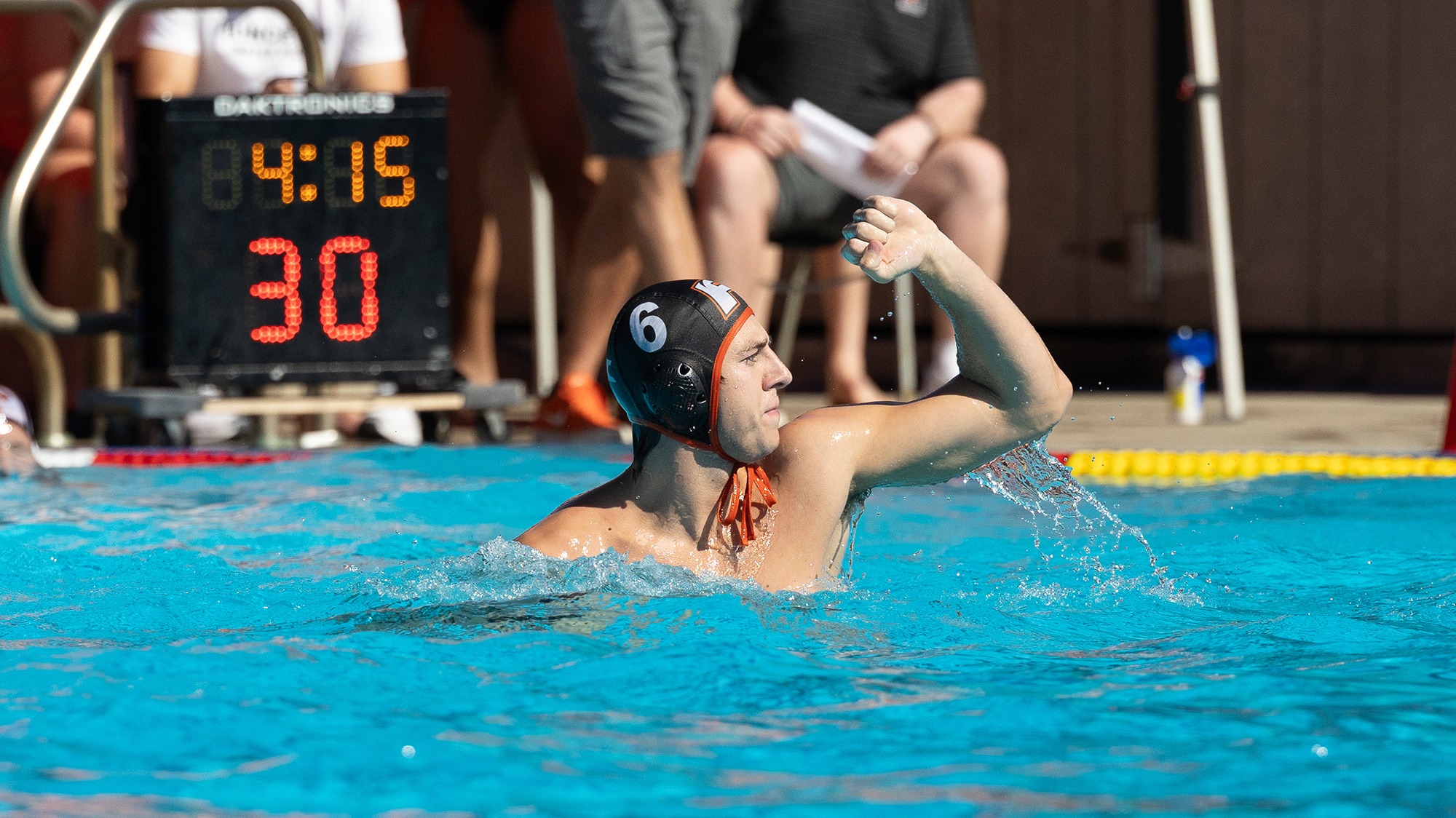MWP Brody Biedermann looking to pass vs. Princeton 2026