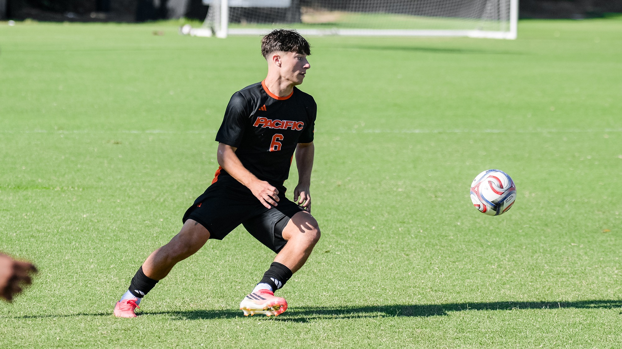 Jackson Montero controlling the ball vs. CSUN 2026