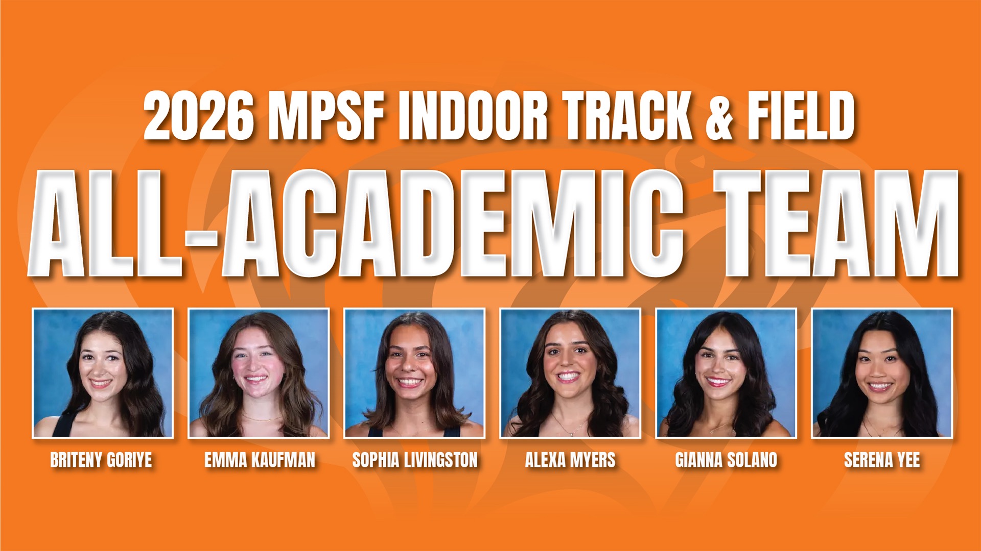 2026 Indoor Track MPSF All-Academic Team