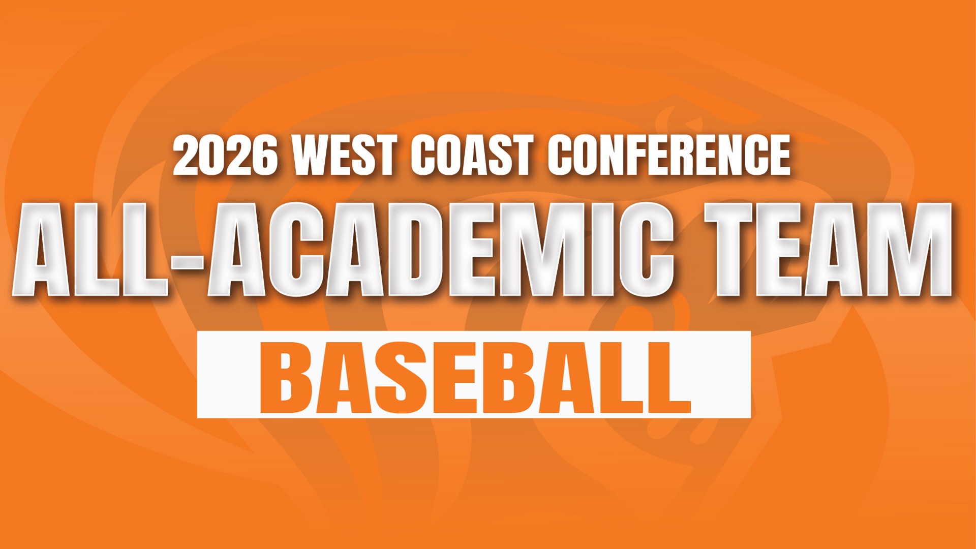 2026 WCC Baseball All-Academic Graphic