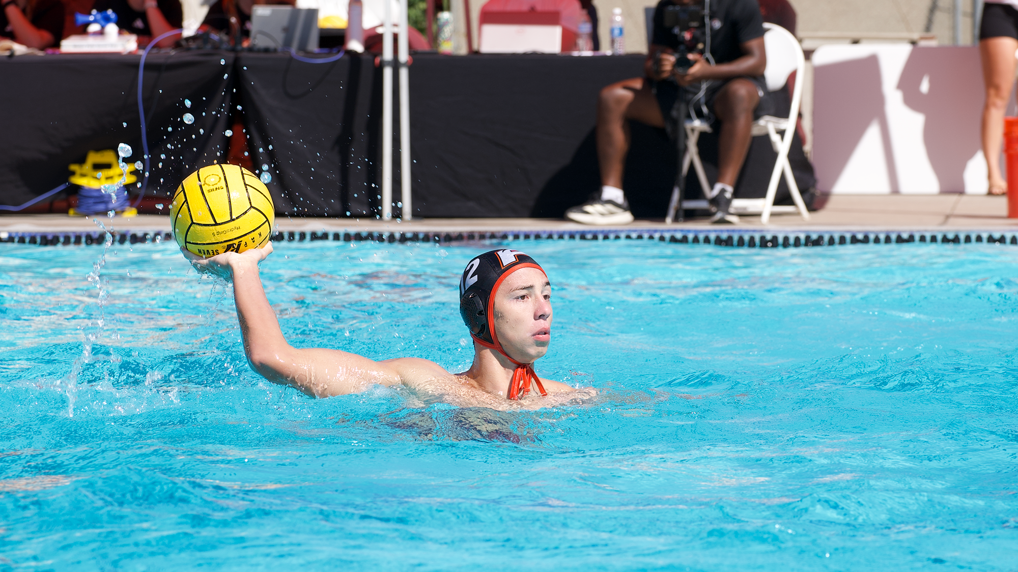 Borisz Kasa-Gal with the ball vs. UCLA 2026