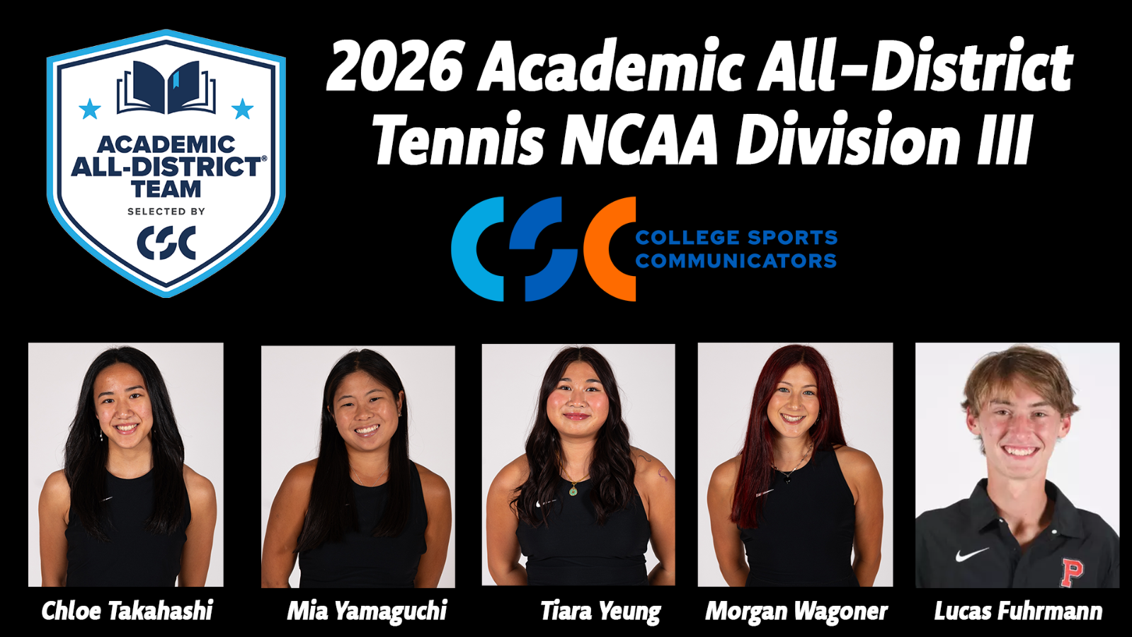 academic all-district tennis