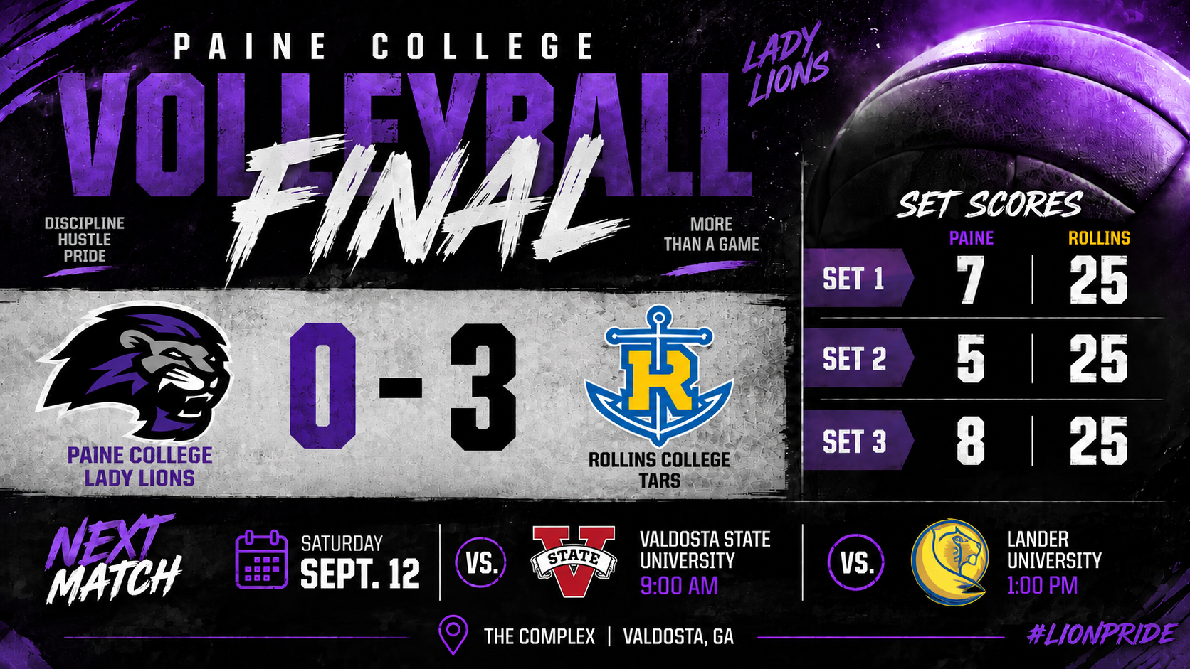 PAINE VB VS. ROLLINS GRAPHIC
