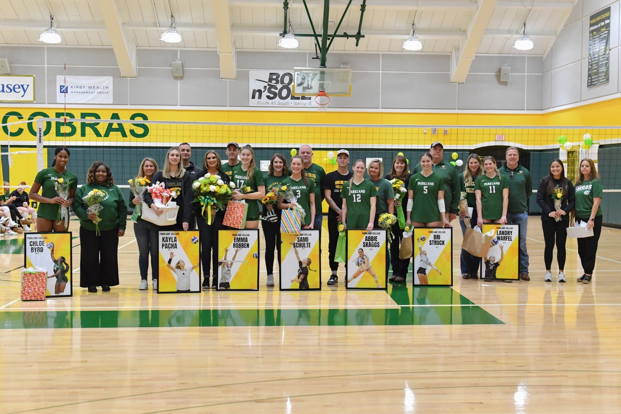 No. 3 Parkland Volleyball Wins Two on Sophomore Day Parkland College