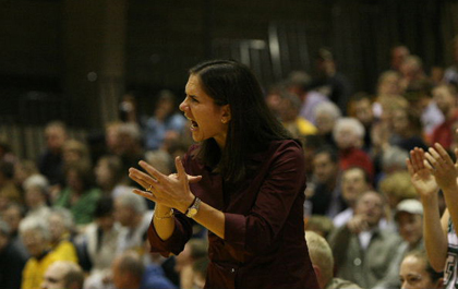 Head coach Jenny Kenesie