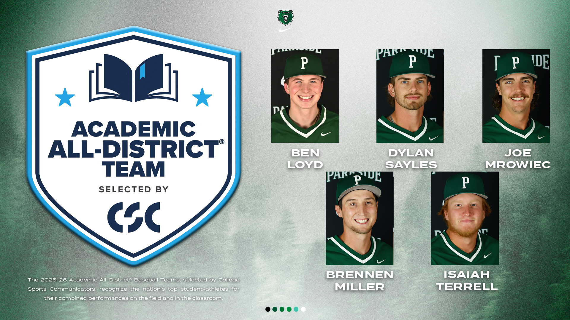 CSC Baseball Graphic 2026