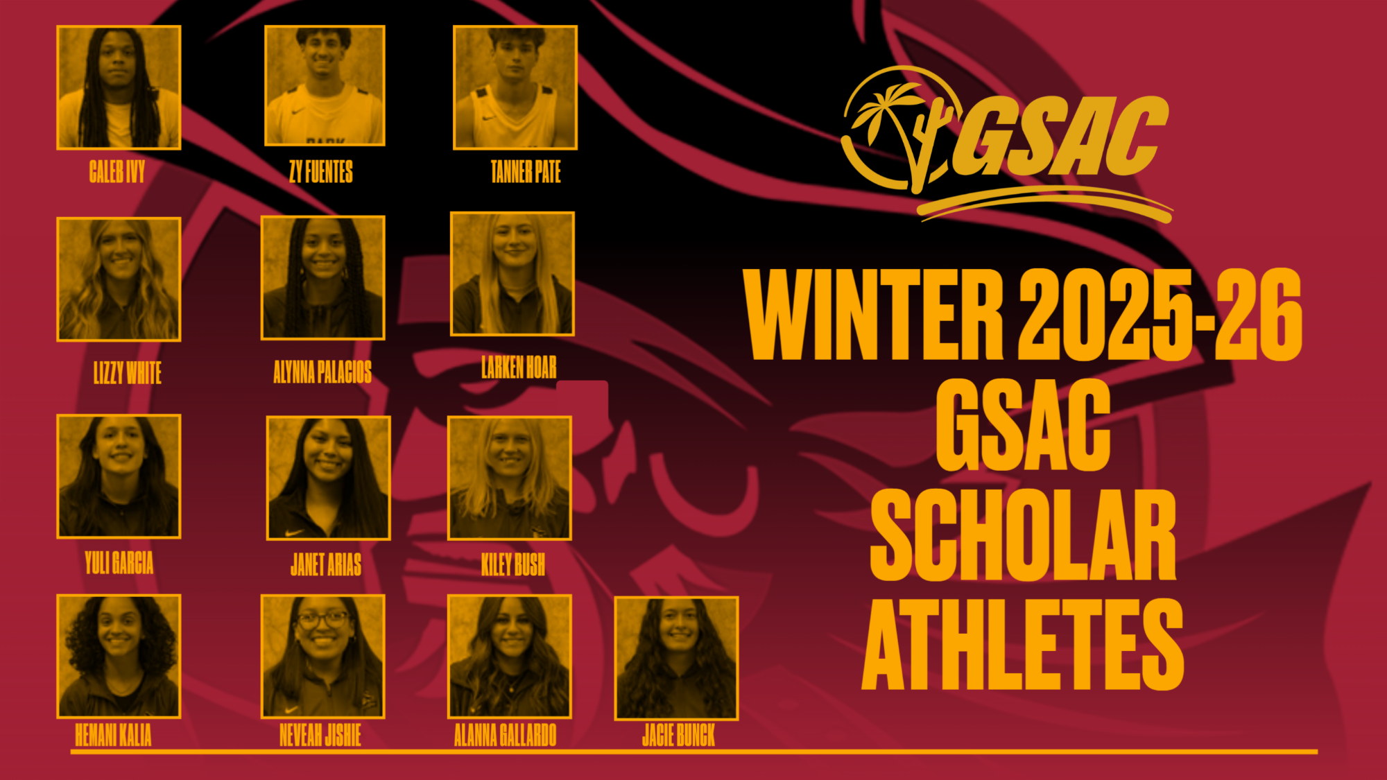 GSAC Scholar Athlete Banner
