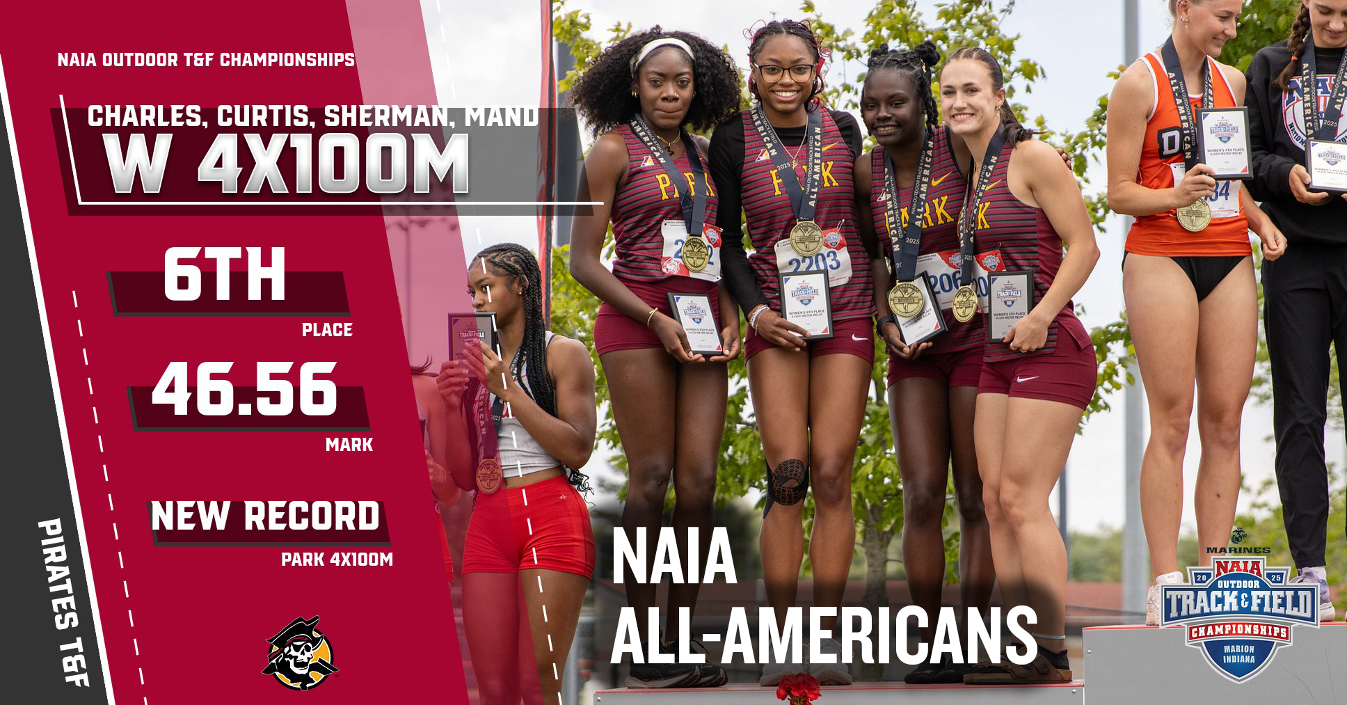 4x100m 2025 NAIA All-Americans