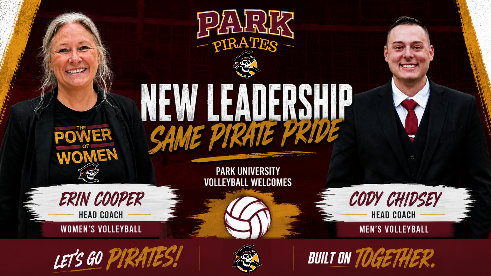 Park University Athletics Announces Chidsey and Cooper as Volleyball Head Coaches