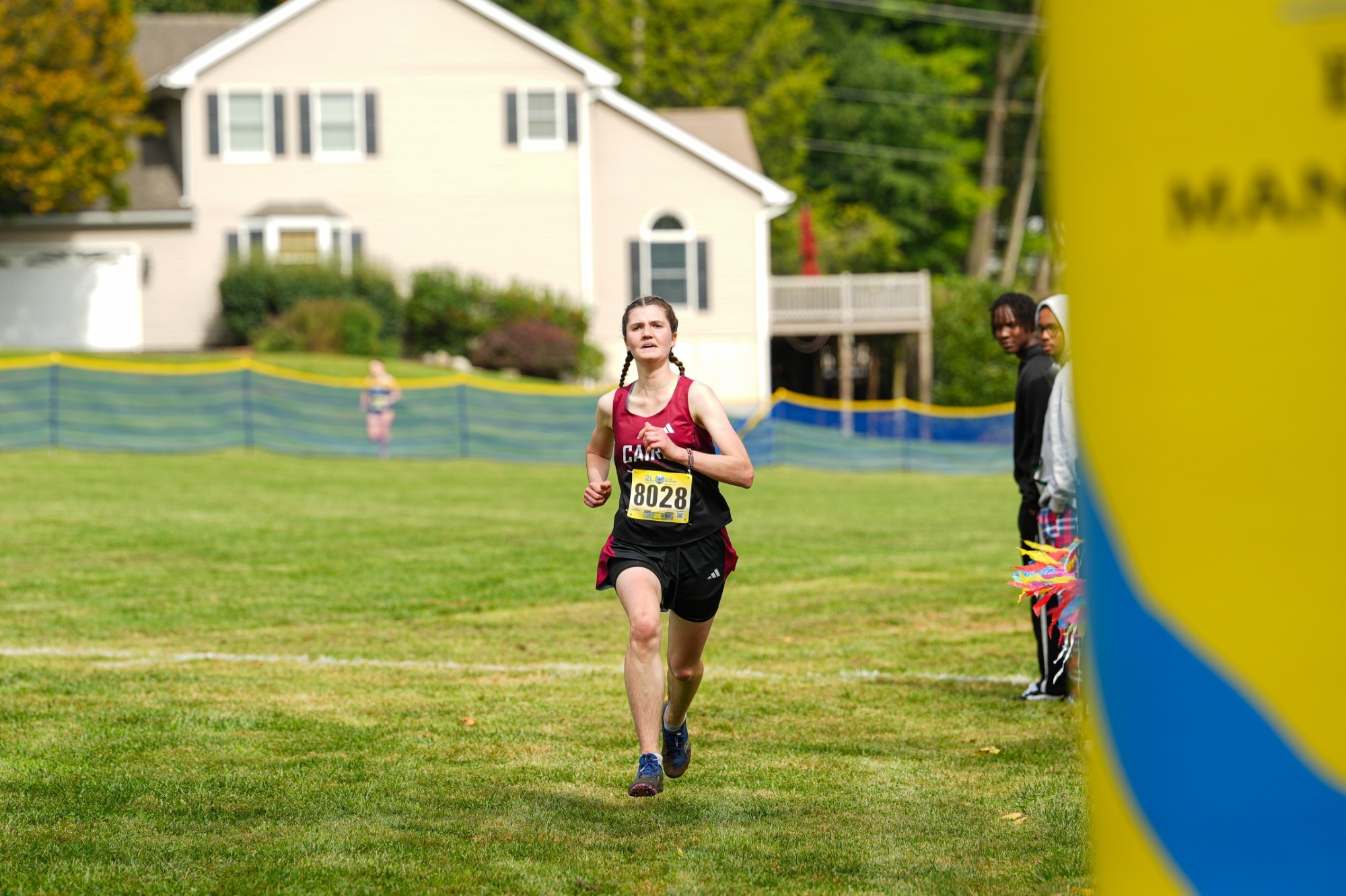 Hayden crosses the finish line