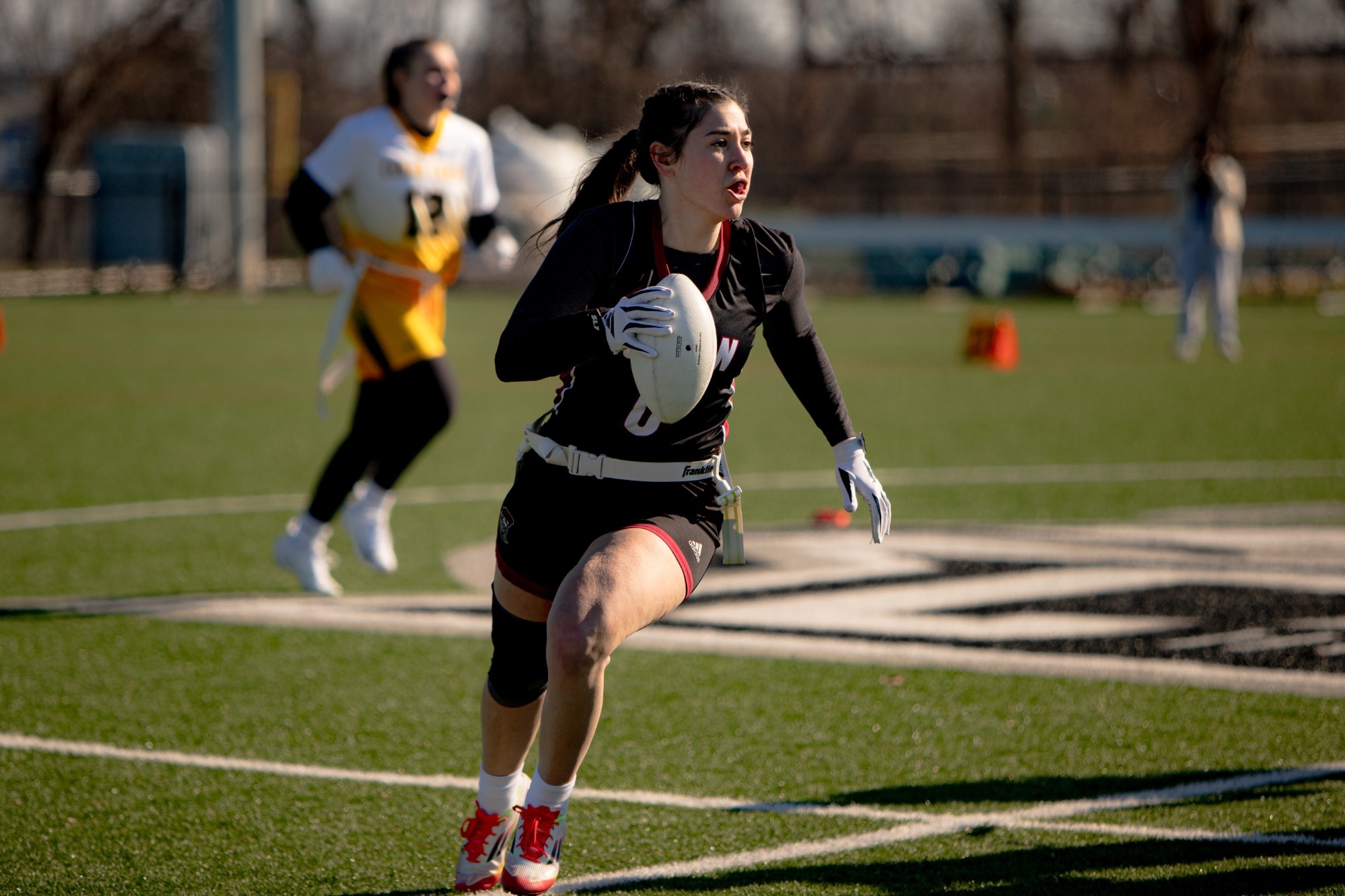 Stange Runs with the ball