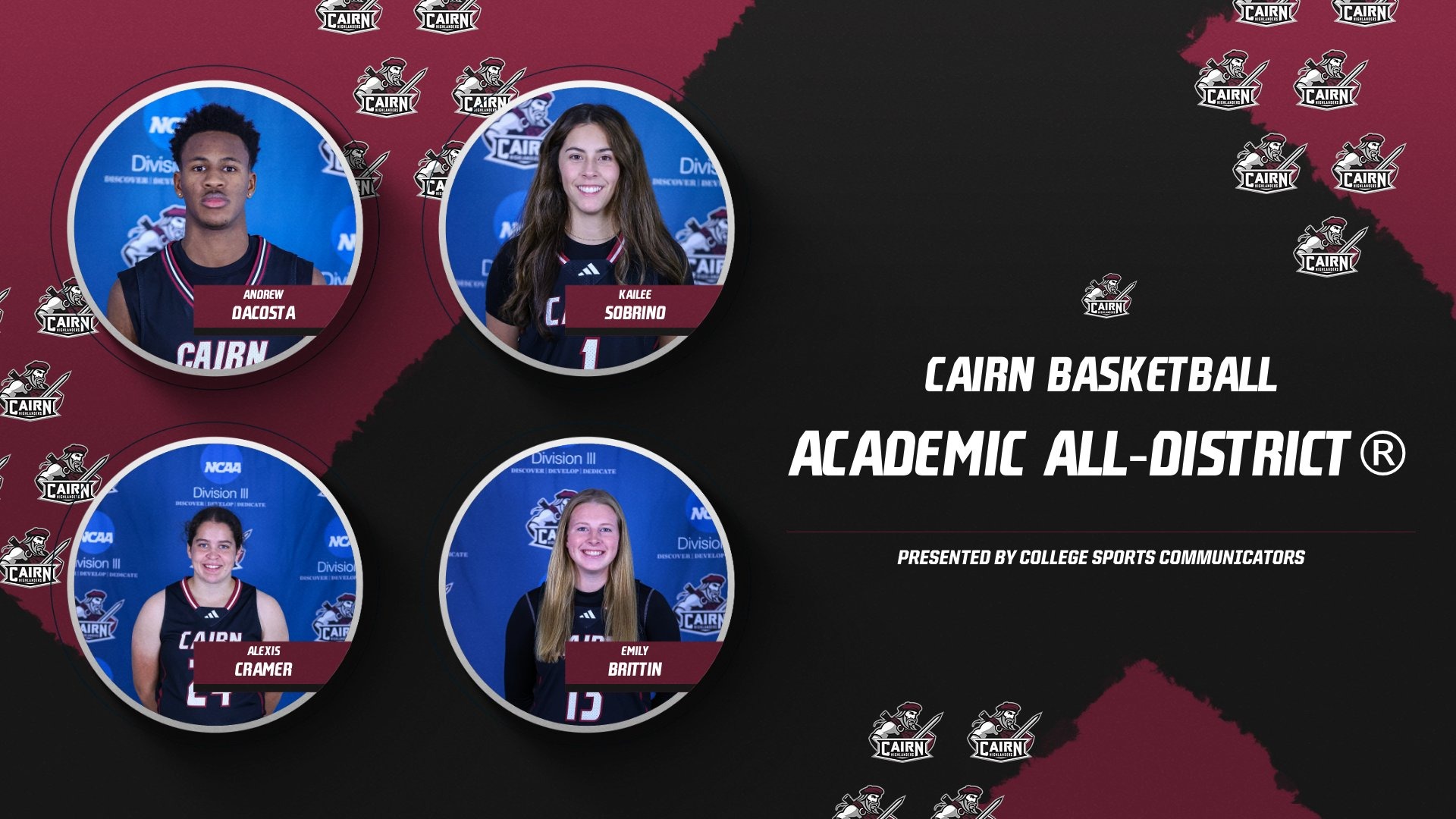 Graphic displaying Award Recipients