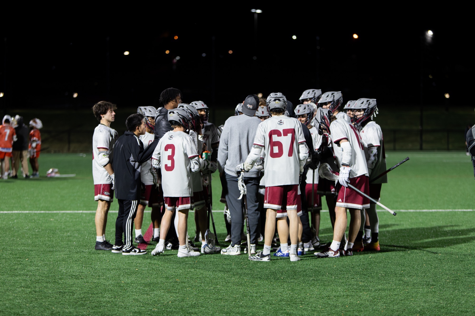Lax Team Huddle