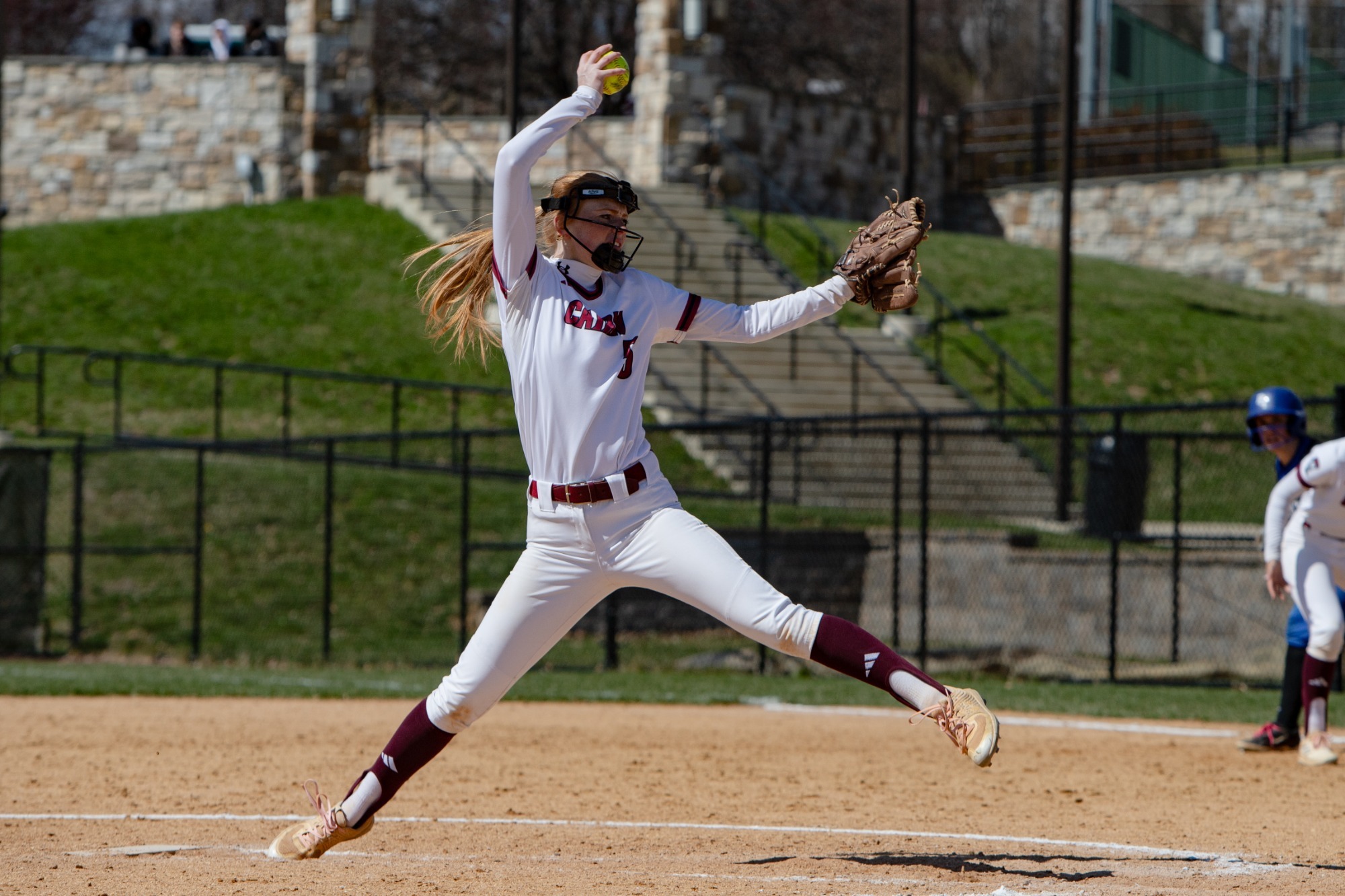 Wright delivers a pitch