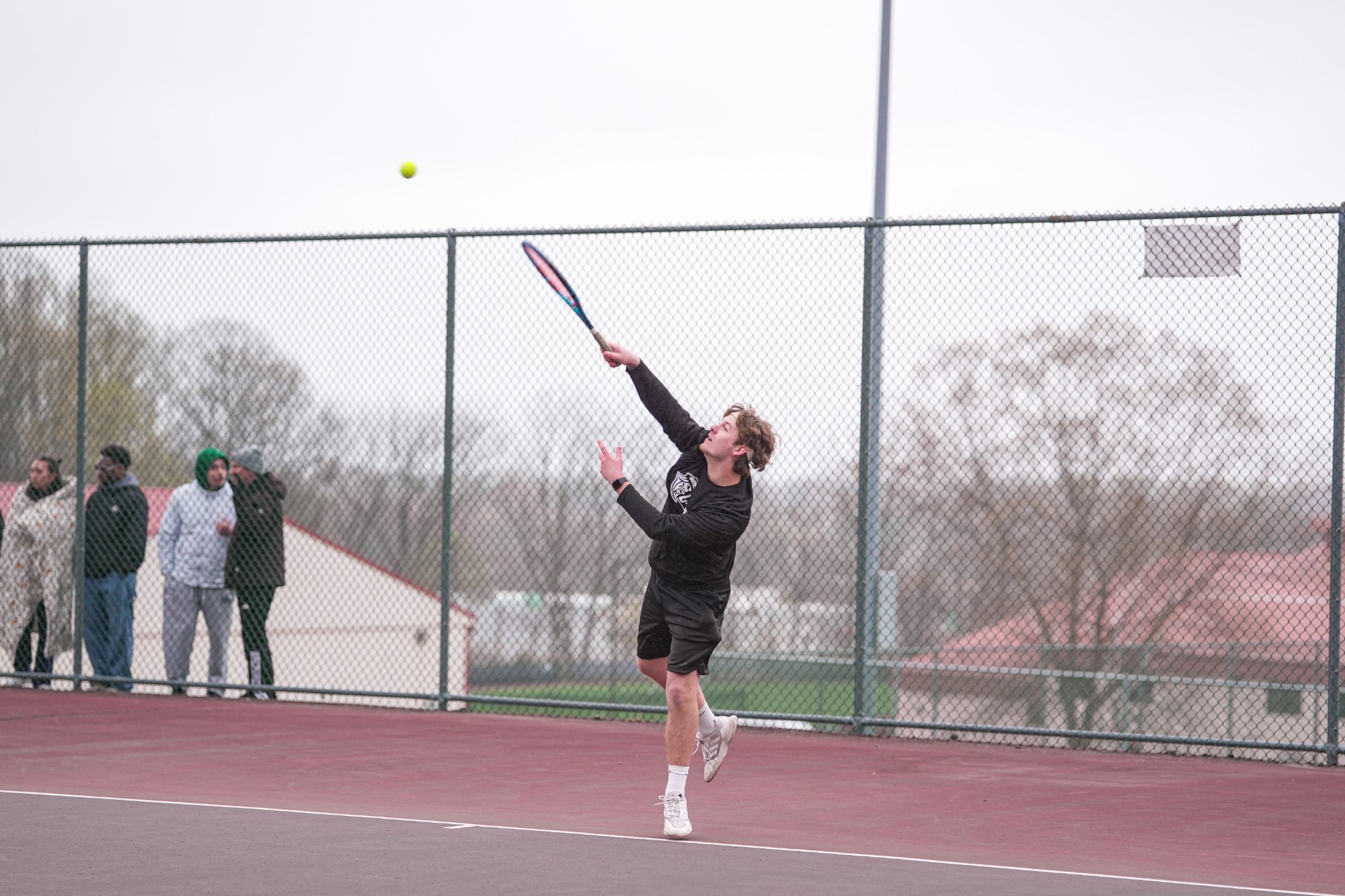 Ciccone Hits a serve