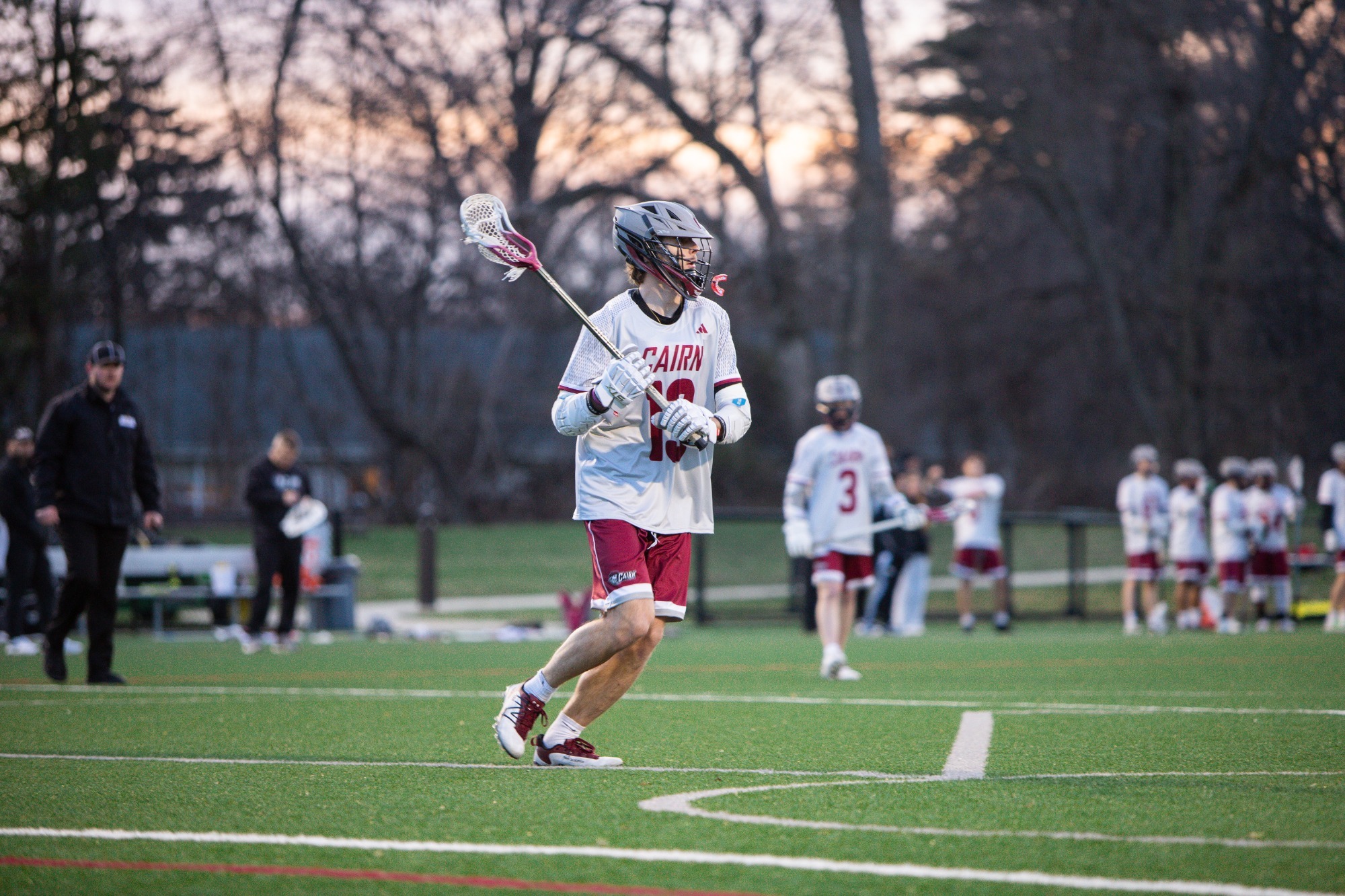 Smelcer handles the ball