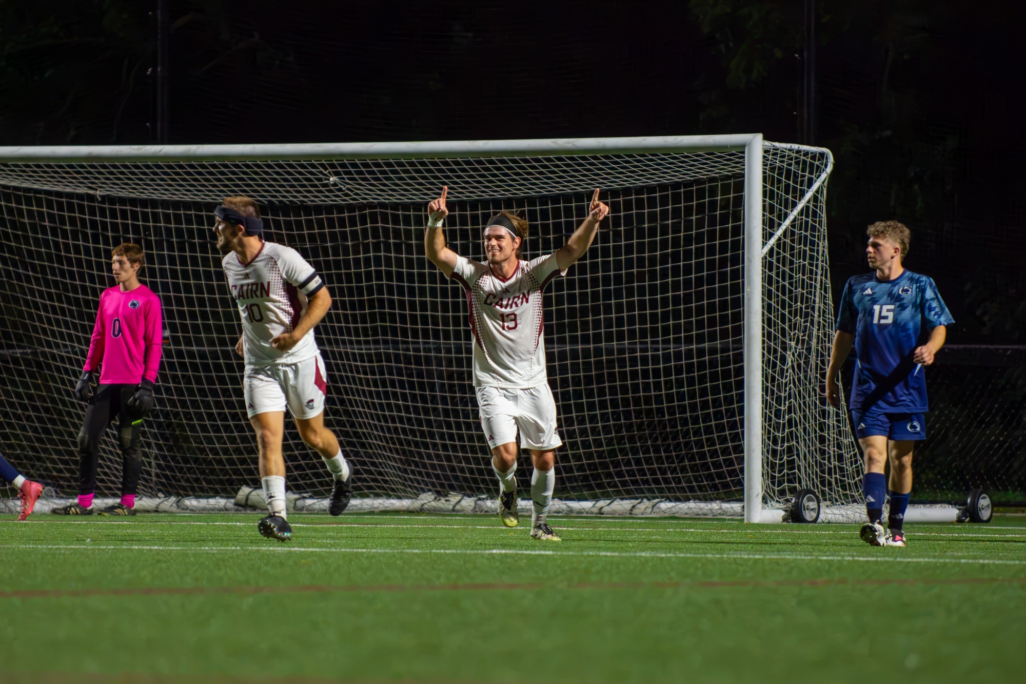 Miller celebrates goal