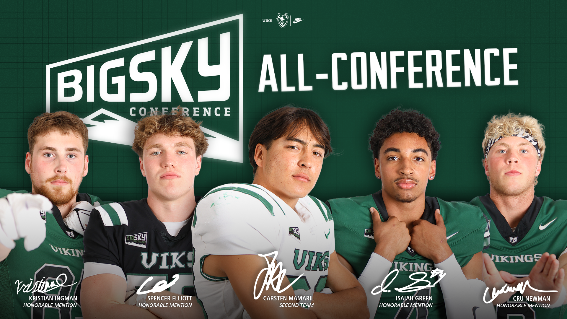 Portland State's All-Big Sky Conference Football Players