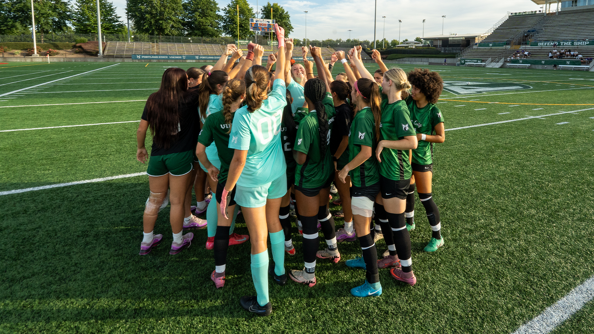 Women's soccer pregame vs. UP