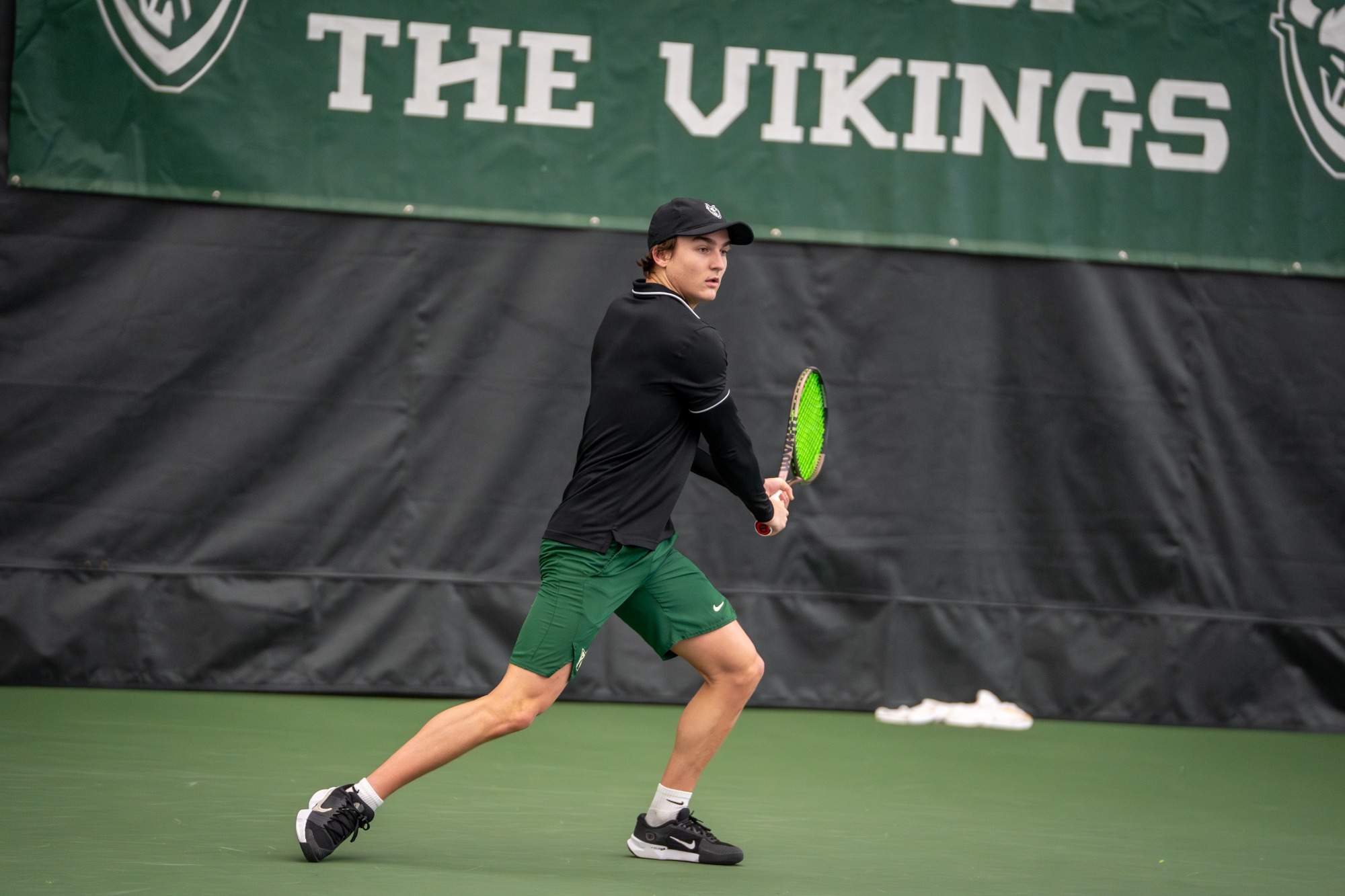 Photos from the Vikings' 7-0 victory over Linfield on Sunday, Feb. 16 at the Tualatin Hills Tennis Center