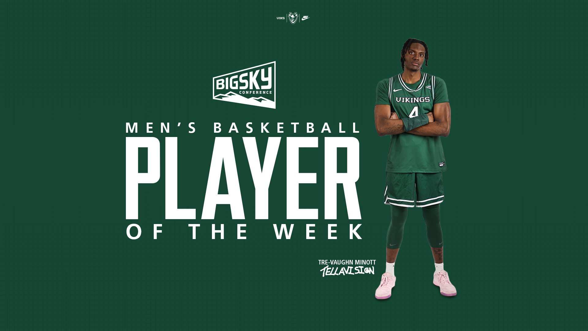 Tre-Vaughn Minott, Big Sky Conference Player of the Week