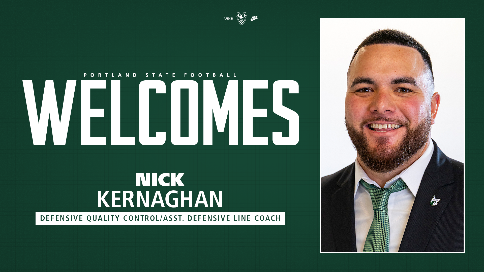 Nick Kernaghan, Defensive Quality Control/Assistant Defensive Line Coach