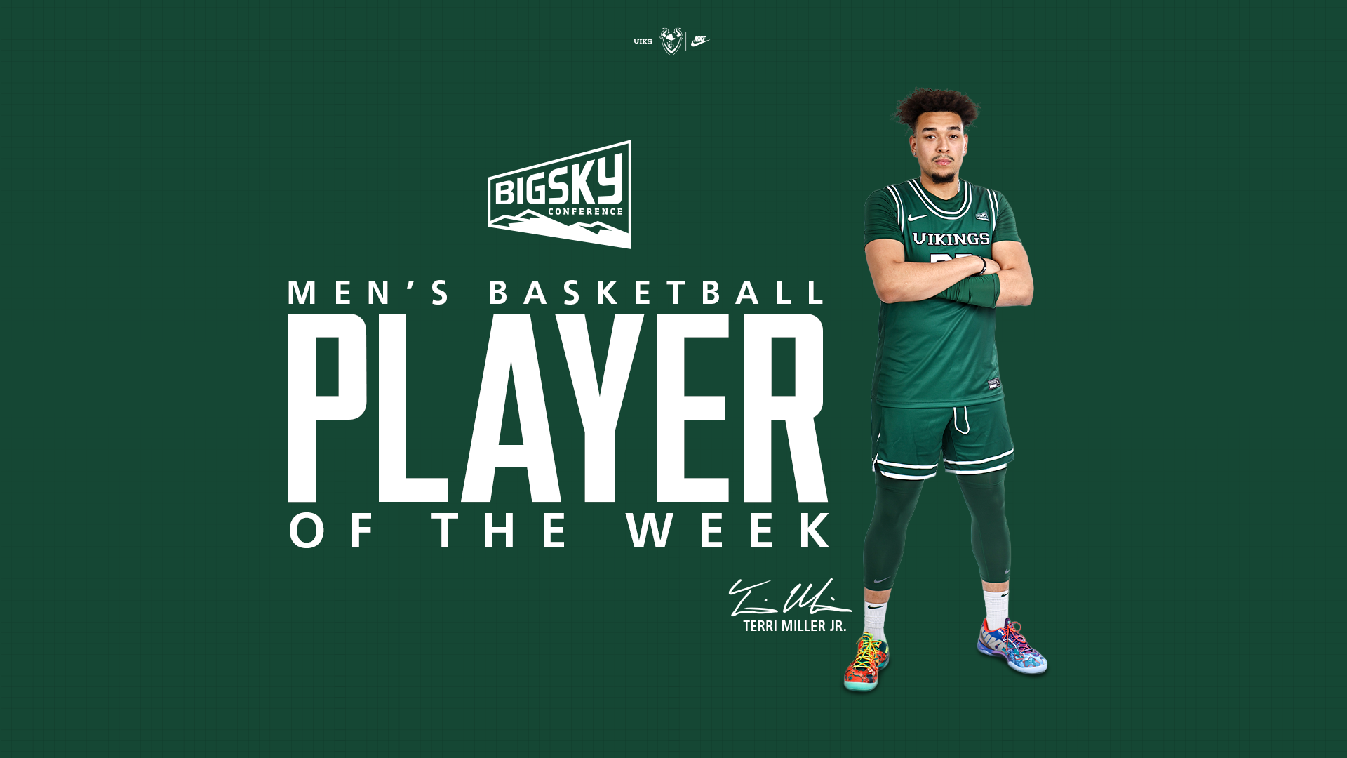 Terri Miller Jr., Big Sky Conference Player of the Week