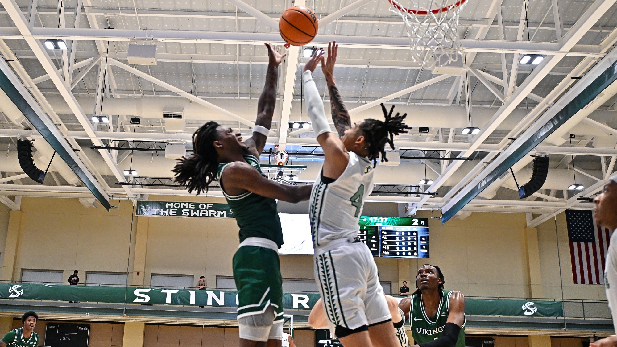 Keyon Kensie puts up a shot inside against Sacramento State
