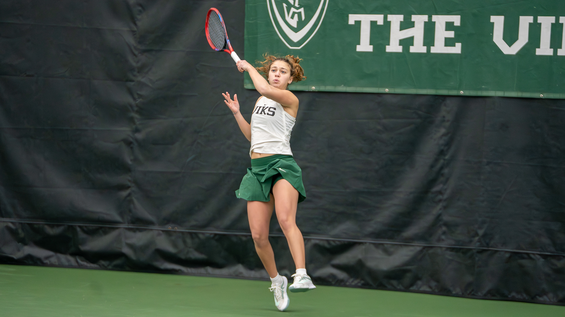 Marta Giglio in action vs. Linfield