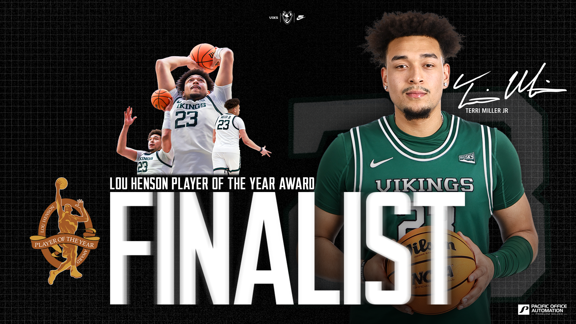 Terri Miller Jr., Lou Henson Award Finalist