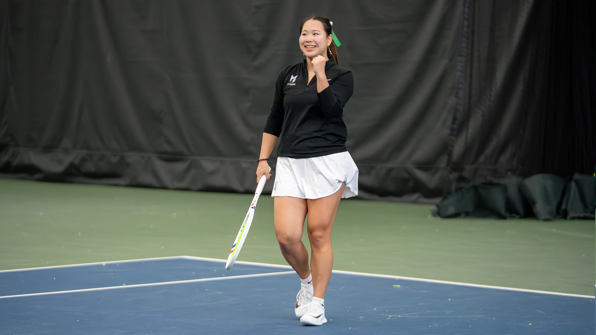 Nene uemura celebrates her win over Montana 