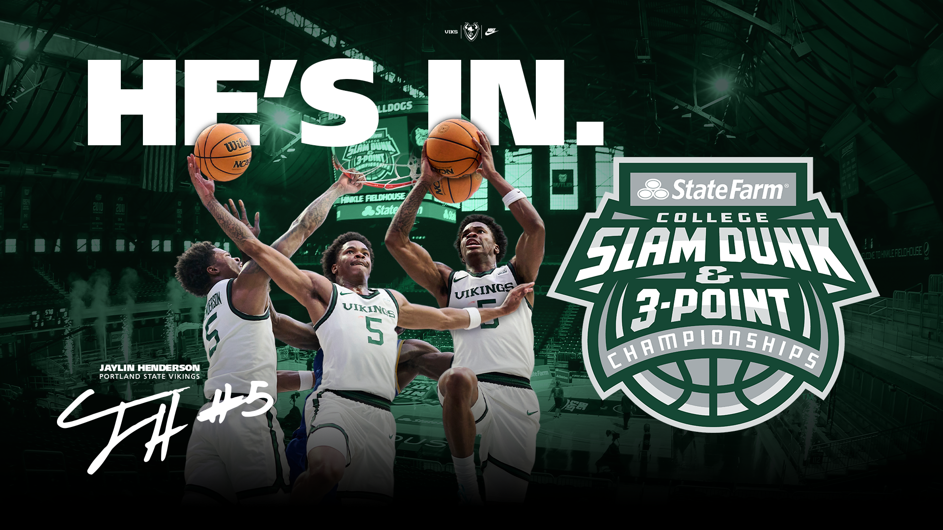 He's In. Jaylin Henderson will compete in the College Slam National Championship