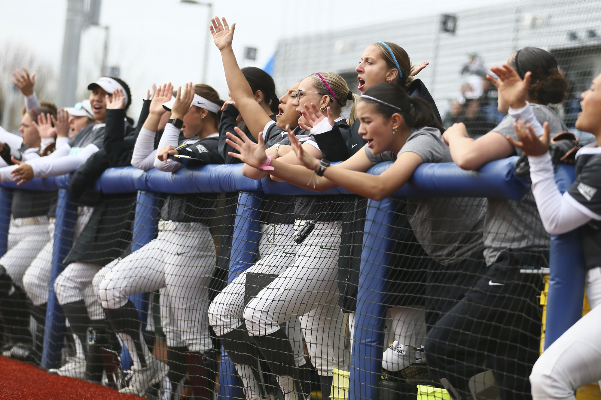 Softball dugout vs. Santa Clara 