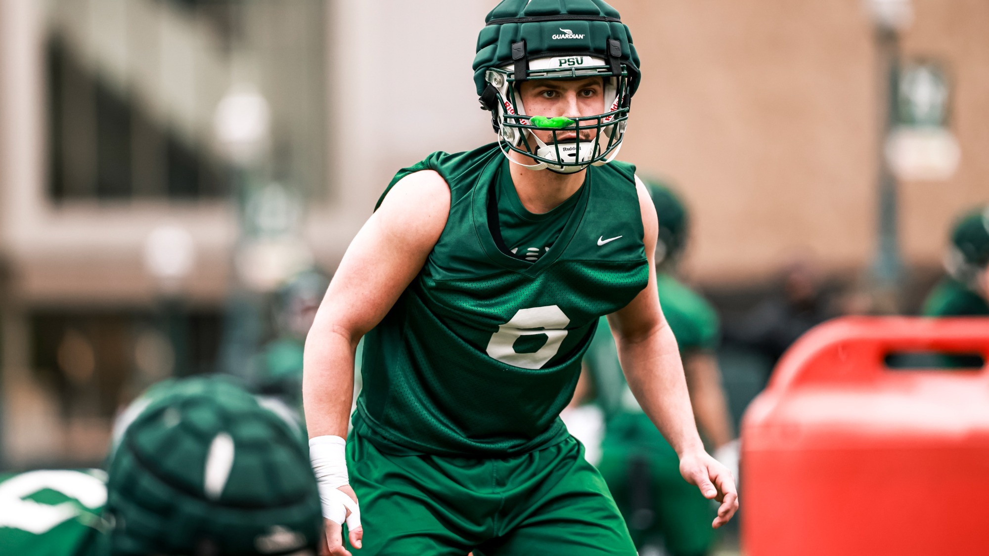 Linebacker Jaxton Helmstetler will be a leader in the middle of the Vikings defense in 2026