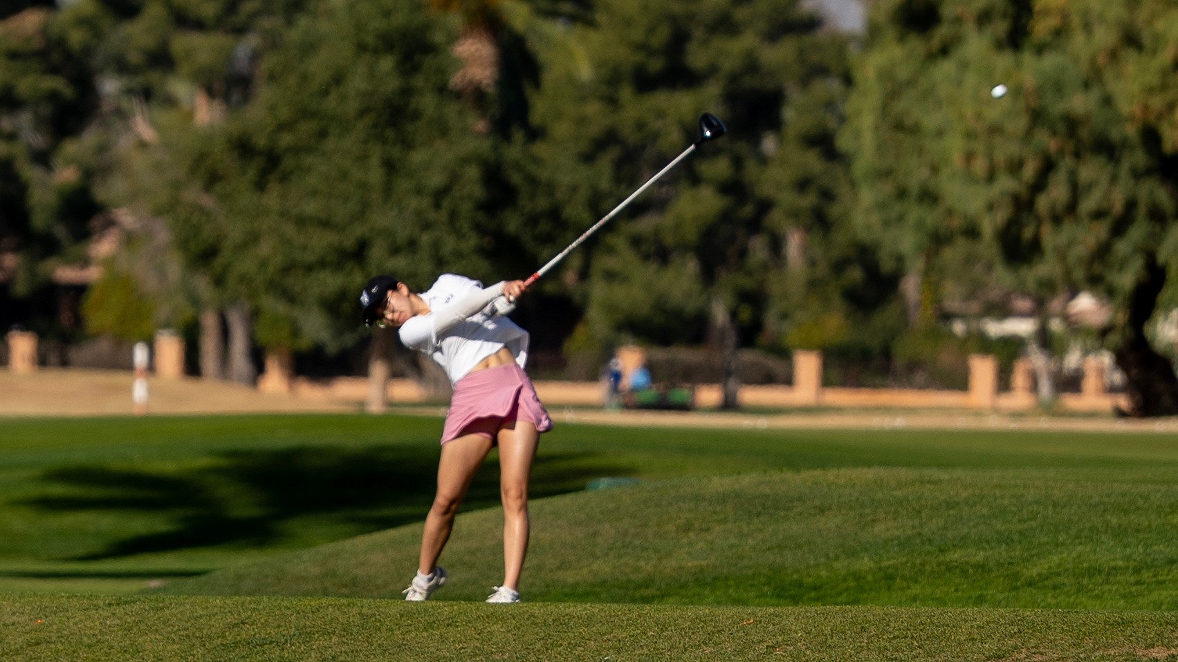 Momo Udom tees off at the Jackrabbits Invitational