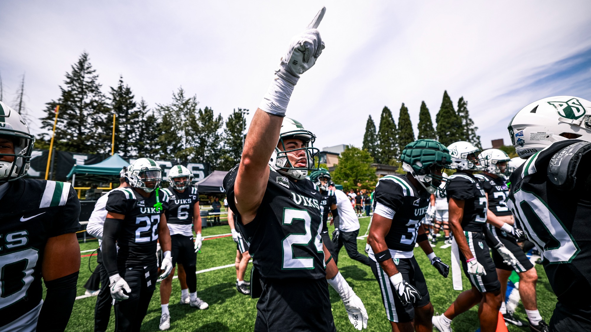 Tre Taylor at the Portland State Football Spring game