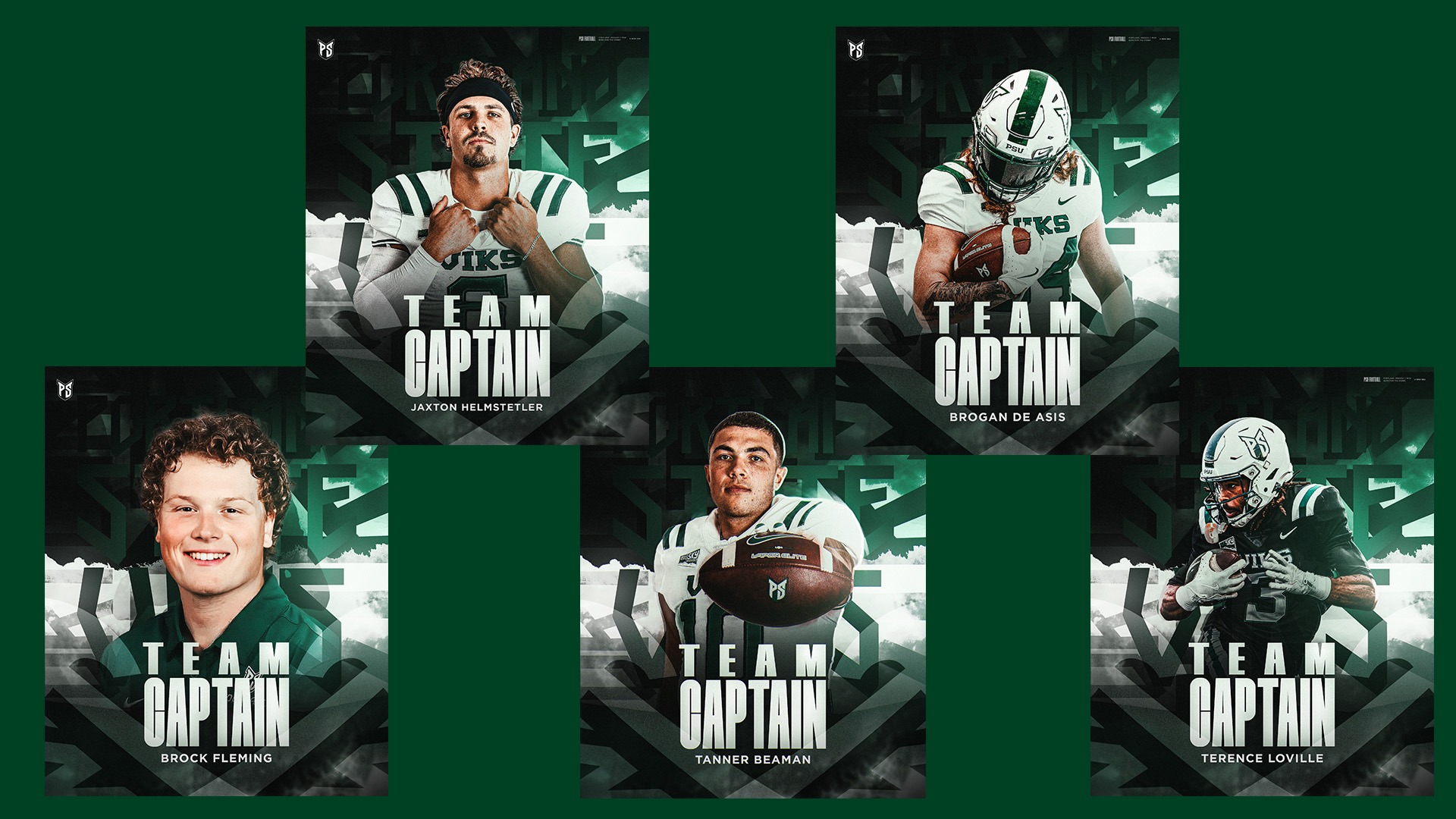 2026 Viking Football Team Captains
