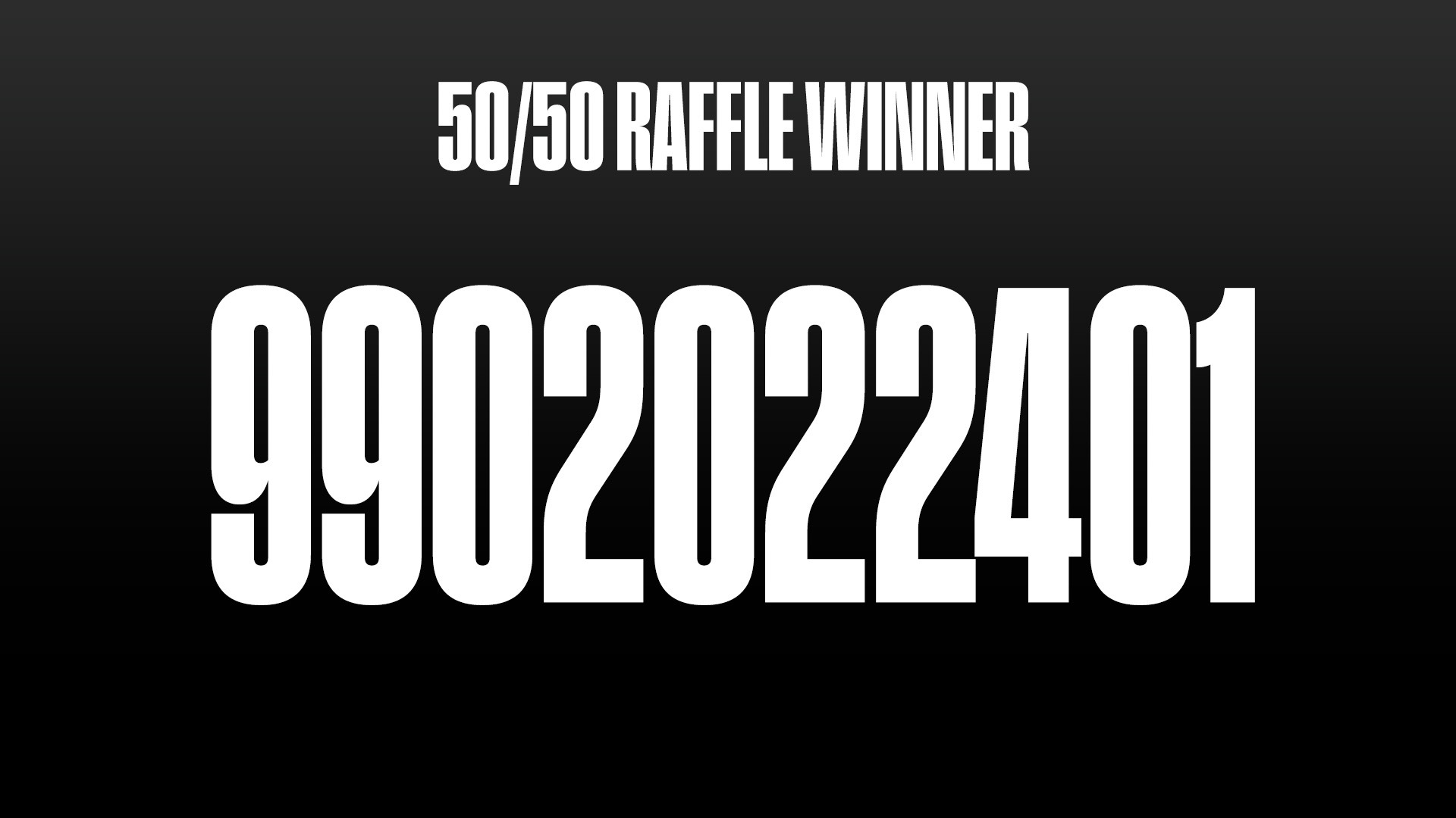 50/50 Raffle