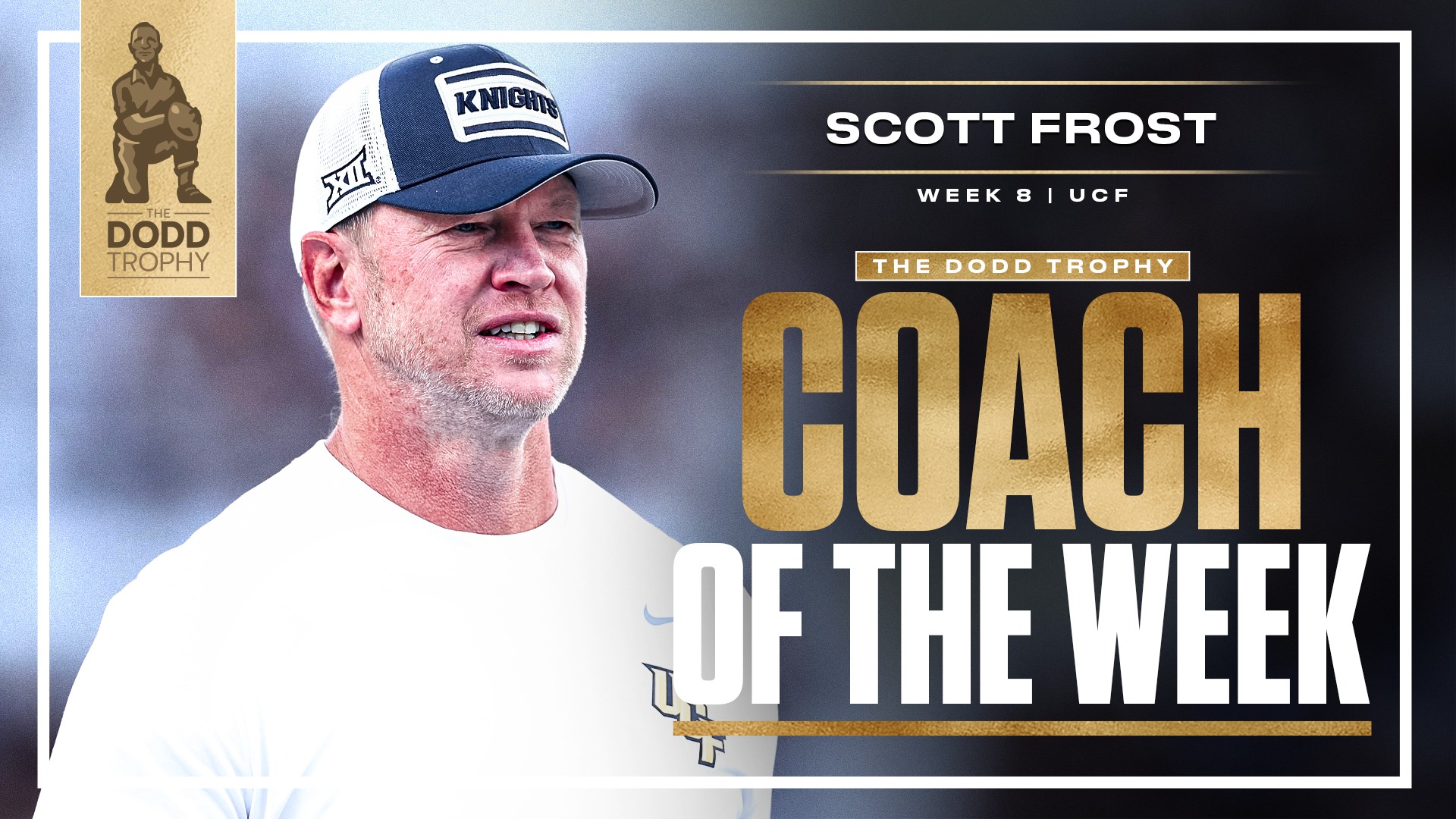 UCF’s Scott Frost Named Dodd Trophy Coach of the Week
