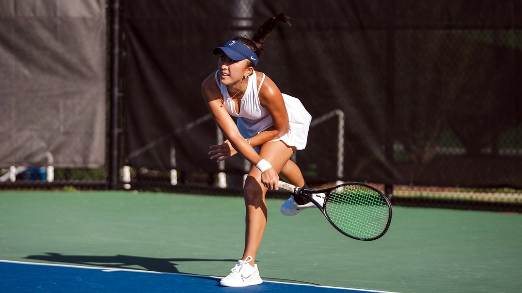 Maya Urata competing at the ITA All-American Championships