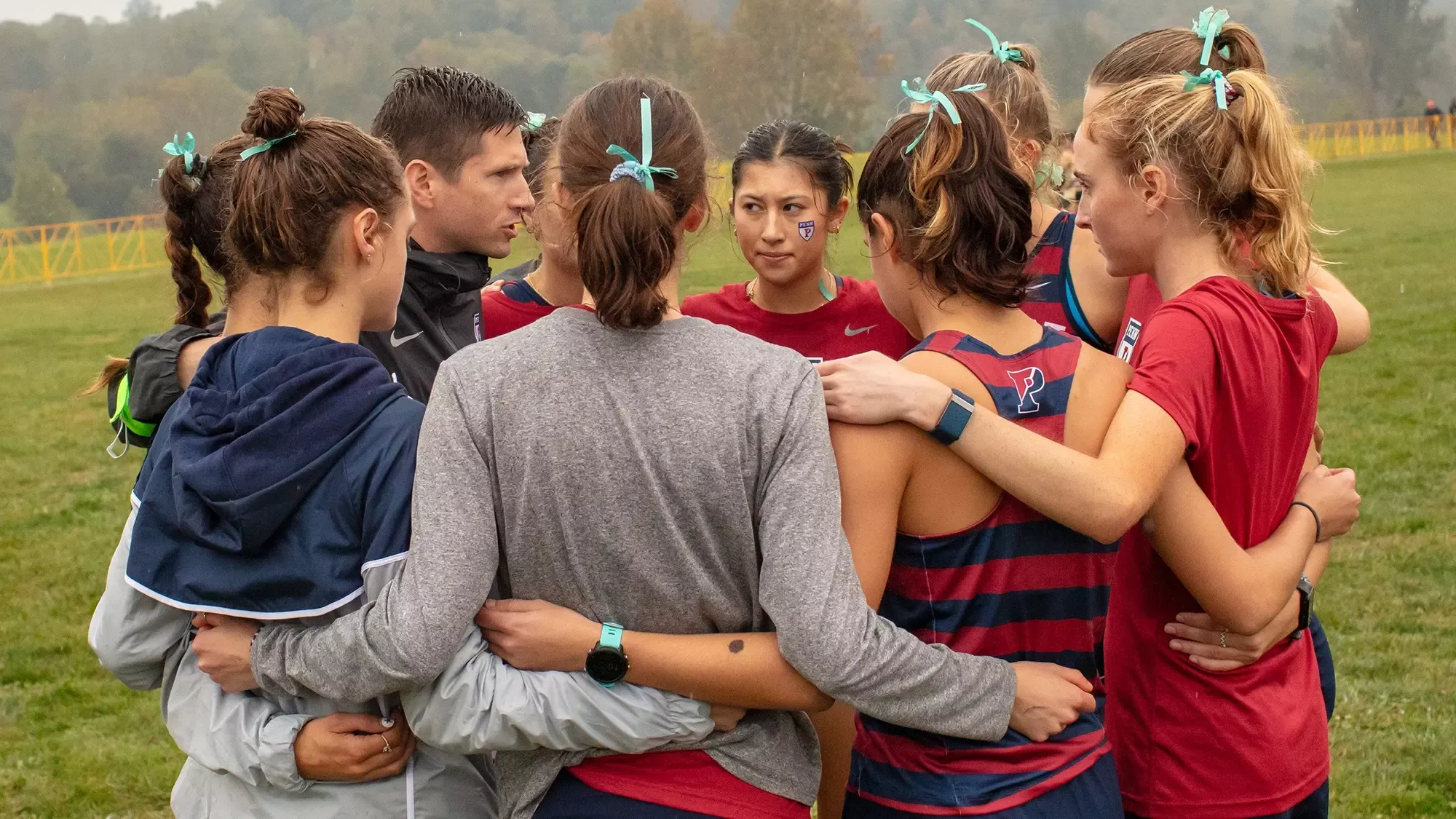 WXC huddle at 2023 XC Invitational