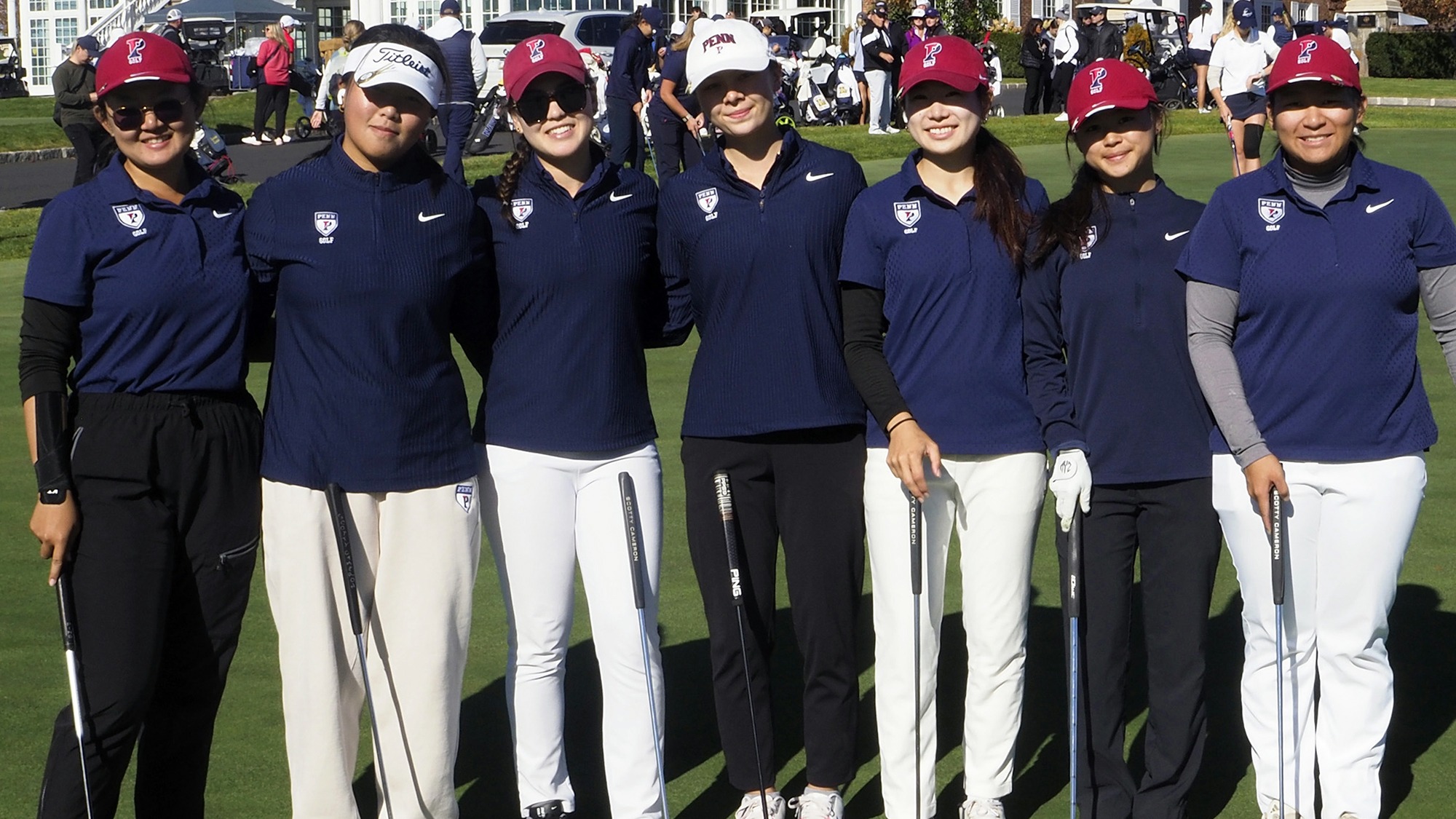 women's golf team at Trump National for Lehigh Invitational 10-26-2025
