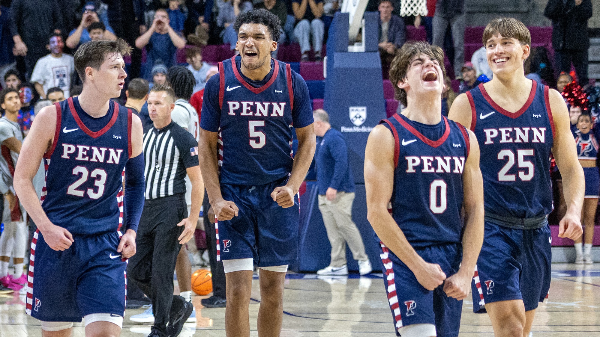 celebration shot after Saint Joseph's win 11-17-2025